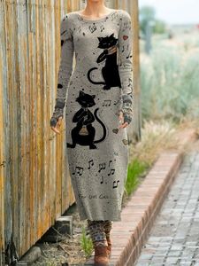 Long Sleeve Shift Casual Knitting Dress