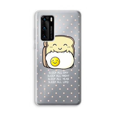 Sleep All Day: Huawei P40 Transparant Hoesje