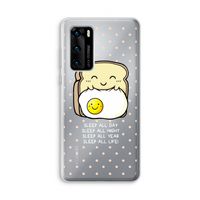 Sleep All Day: Huawei P40 Transparant Hoesje
