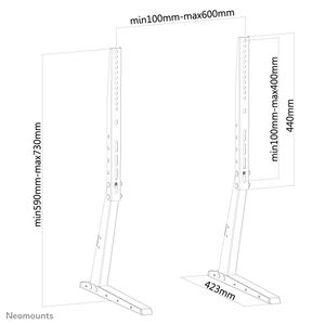 Neomounts FPMA-D1240BLACK flatscreen bureausteun bevestiging