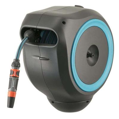 GARDENA Automatische muurhaspel RollUp S 15 m blauw gestreept