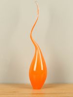 Glazen druppel oranje, 43 cm, B014