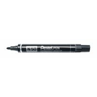 Permanente markeerstift Pentel N50-BE Zwart 12 Onderdelen Permanente markeerstift Pentel N50-BE Zwart 12 Onderdelen