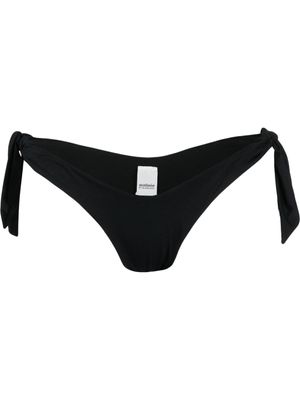 Matinèe bas de bikini à détail noué - Noir