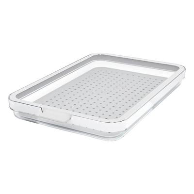 Rotho CAUMA Koelkastorganizer 18.4x27x3.1 cm 1.3L Wit/Tranparant
