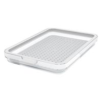 Rotho CAUMA Koelkastorganizer 18.4x27x3.1 cm 1.3L Wit/Tranparant