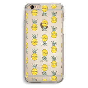 Ananas: iPhone 6 / 6S Transparant Hoesje