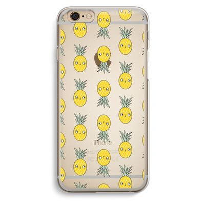 Ananas: iPhone 6 / 6S Transparant Hoesje