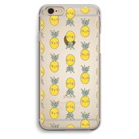 Ananas: iPhone 6 / 6S Transparant Hoesje