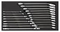 Sonic Ratelring & Dubbele Steeksleutelset 19-delig 601904