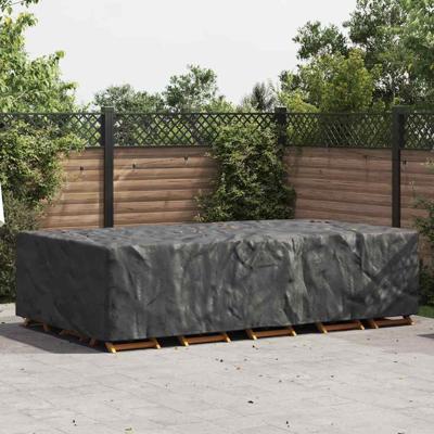 Hoes voor tuinmeubelen Zwart 315 x 180 x 74 cm 600D