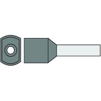 Geïsoleerde TwinAdereindhuls 2,5qmm Grijs penlengte = 10mm
