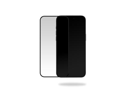 Mobilize Mobilize Glass Screen Protector with Applicator for Apple iPhone 15 Pro Max Black Frame