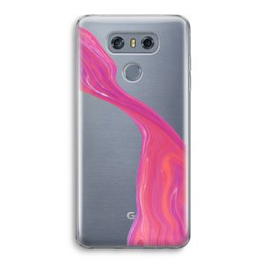 Paarse stroom: LG G6 Transparant Hoesje