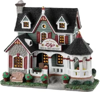 Lemax lily&apos;s bed & breakfast verlicht kersthuisje Caddington Village 2023