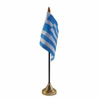 Griekenland versiering tafelvlag 10 x 15 cm   -