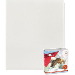 Fotoboek/fotoalbum met 20 paginas wit 32 x 32 x 2,5 cm inclusief plakkers