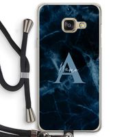 Midnight Marble: Samsung Galaxy A3 (2016) Transparant Hoesje met koord