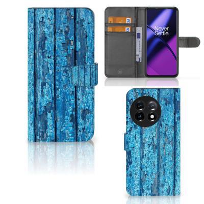 OnePlus 11 | Book Style Case | Wood Blue