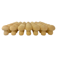 Papoose Toys Papoose Toys Mini Natural Mushroom/49pc