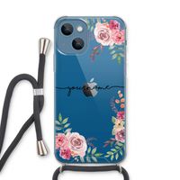Rozen: iPhone 13 Transparant Hoesje met koord