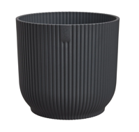 Vibes fold rond 22 cm antraciet bloempot elho - Elho