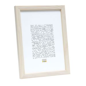 Deknudt Houten fotokader in licht witte kleur 20x30 S41JL1