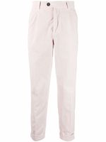 Brunello Cucinelli pantalon slim en velours côtelé - Rose