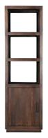 Livingfurn Boekenkast 'Jaxx' Mangohout, 200 x 60cm