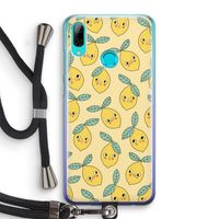 Citroenen: Huawei P Smart (2019) Transparant Hoesje met koord