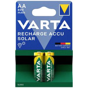 Varta RECH.AC.Solar AA800mAh BLI2 Oplaadbare AA batterij (penlite) NiMH 800 mAh 1.2 V 2 stuk(s)