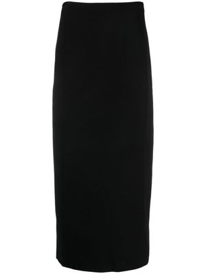 Jil Sander jupe droite à taille mi-haute - Noir