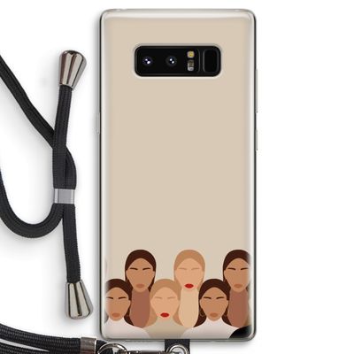 Girls girls girls: Samsung Galaxy Note 8 Transparant Hoesje met koord