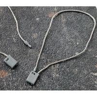 Koordsluiting 120 mm blok grijs 100stuks