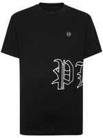 Philipp Plein logo-embroidered cotton T-shirt - Noir - thumbnail