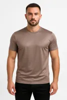 Richesse Shiny Essential T-Shirt Heren Lichtbruin - Maat XL - Kleur: Lichtbruin | Soccerfanshop