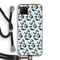Zeemeermin: Huawei P40 Lite Transparant Hoesje met koord