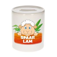 Kinder spaarpot met schapen / lammetje print 9 cm