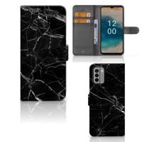 Nokia G22 | Bookcase | Marmer Zwart - Origineel Cadeau Vader