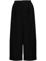 Yohji Yamamoto pantalon sarouel à coupe courte - Noir - thumbnail