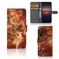 Sony Xperia 1 II | Bookcase | Marmer Bruin