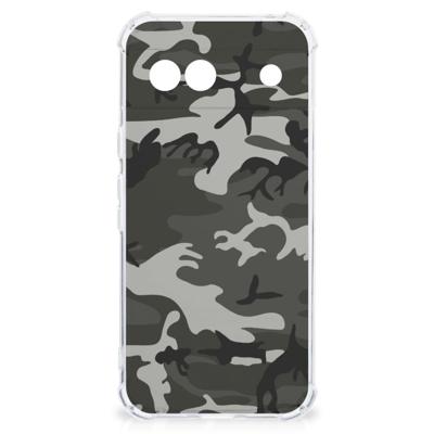 Google Pixel 8A Doorzichtige Silicone Hoesje Army Light Google Pixel 8A Doorzichtige Silicone Hoesje Army Light
