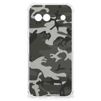 Google Pixel 8A Doorzichtige Silicone Hoesje Army Light