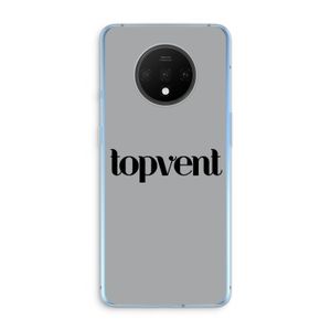 Topvent Grijs Zwart: OnePlus 7T Transparant Hoesje