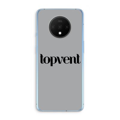 Topvent Grijs Zwart: OnePlus 7T Transparant Hoesje