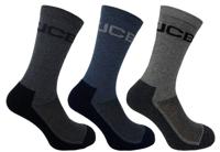 JCB Everyday Werksokken | Maat 44-47 | Zwart/Blauw/Grijs | 3 paar - JCBX138B