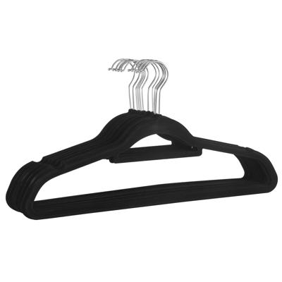 Kledinghangers - antislip - 30 stuks - zwart