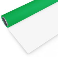 BRESSER Vinyl achtergrondrol groen/wit 2.72x6m