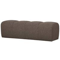 WOOOD Mojo Eetbankje 164 cm Mojo - Bouclé - Bruin Melange - 49x164x45 WOOOD Mojo Eetbankje 164 cm Mojo - Bouclé - Bruin Melange - 49x164x45