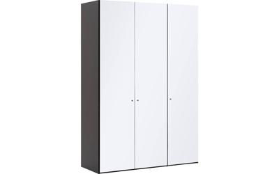 Goossens Kledingkast Easy Storage Ddk, Kledingkast 153 cm breed, 220 cm hoog, 3x glas draaideur